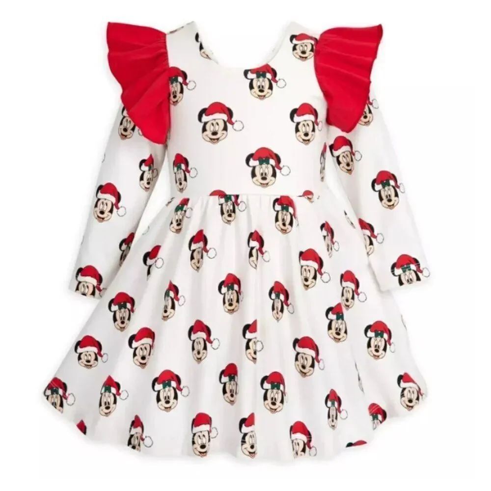 Monica and Andy Disney Mickey and Minnie organic cotton dress NWT size 12-18 m
